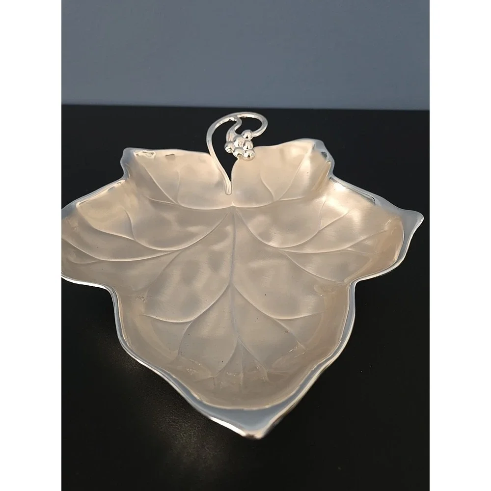 WMF IKORA BOWL‎ 6500 Grape Leaf Candy Dish silver Plated Germany Art Nouveau